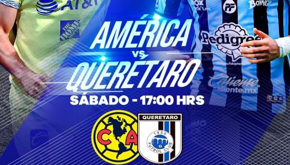 Mira el horario y canal de transmisión del América y Querétaro por el Torneo Clausura. Foto: Twitter
