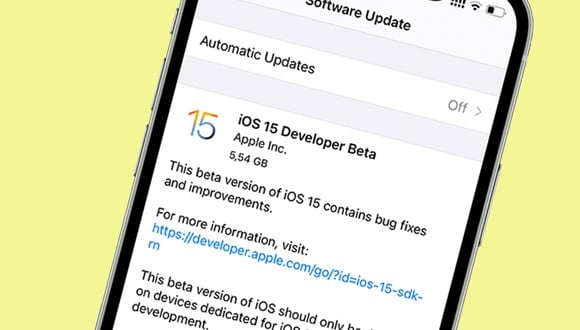 De esta manera podrás obtener la beta de iOS 15 en tu iPhone. (Foto: Apple)