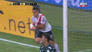 A uno de igualar la serie: Rafael Santos Borré anotó el 2-0 para River Plate ante Palmeiras en Brasil [VIDEO]