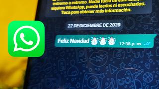 WhatsApp y el truco para responder automáticamente tus mensajes por Navidad