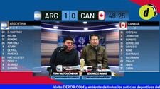La reacción de Depor al gol de Julián Álvarez en el Argentina vs Canadá