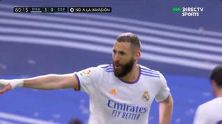 Real Madrid campeón: Benzema marcó el 4-0 al Espanyol en el Bernabéu [VIDEO]