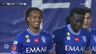 Apareció de ‘9’: el gol de André Carrillo en el Al-Hilal vs. Al Qadisiya [VIDEO]