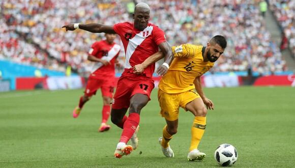 Perú y Australia se midieron por la tercera fecha del grupo C del Mundial Rusia 2018 (Getty Images)