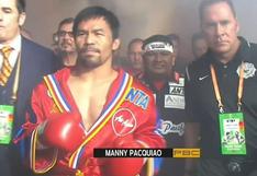 ¡Se paraliza Las Vegas! Así fue la emotiva salida de Manny Pacquiao al ring para su pelea contra Thurman [VIDEO]