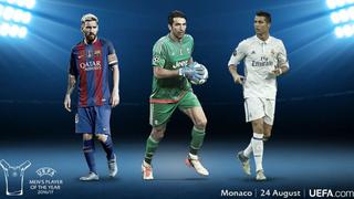 Leo Messi, Buffon y Cristiano: los nominados a Mejor Jugador UEFA de la temporada