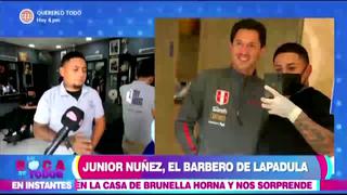 Gianluca Lapadula se cortó el cabello con el barbero oficial de la selección peruana