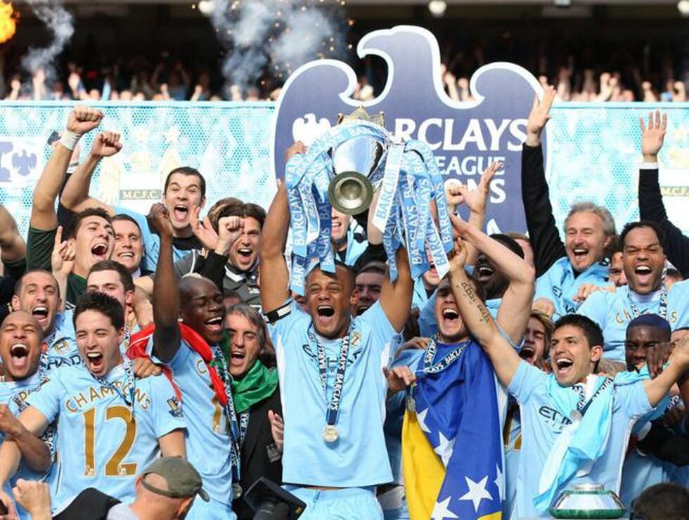 Manchester City, campeón de la temporada 2011-12 de la Premier League. (Fotos: Agencias)