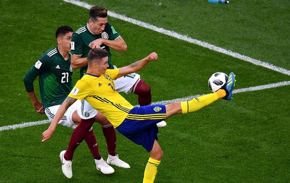 México vs. Suecia por la fecha 3 del Grupo F del Mundial Rusia 2018. (Foto: Getty Images)