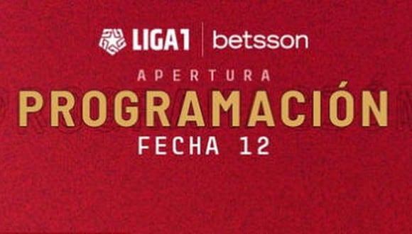 Así quedó la programación de la fecha 12 del Torneo Apertura (Diseño: Liga 1)