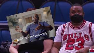Chicago Bulls y el gesto a uno de sus fanáticos por las burlas de sus comentaristas a su camiseta de Michael Jordan