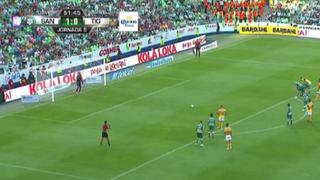 Así fue el empate transitorio de Tigres a Santos con gol de Eduardo Vargas [VIDEO]