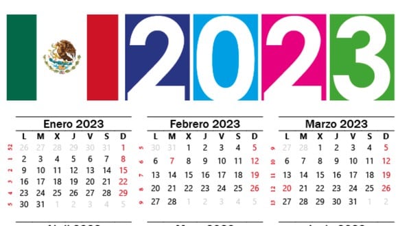 Calendario México 2023: mira los días festivos oficiales y días puente | Foto: agencias