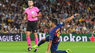 Ni Leo lo podía creer: la reacción de Messi tras el gol del empate de Luis Suárez al Inter de Milán