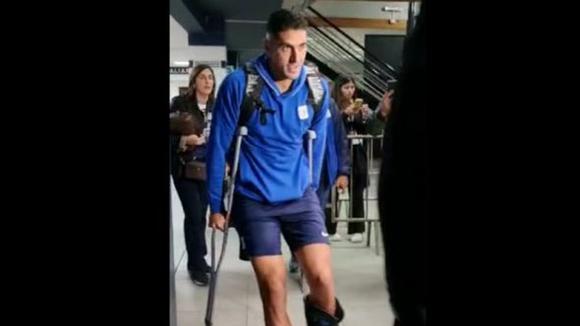 Pablo Sabbag salió lesionado tras el duelo entre Alianza Lima vs. Atlético Mineiro. (Video: José Varela)