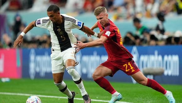 España vs. Alemania se vieron las caras este lunes por el Mundial Qatar 2022 (Foto: Getty Images).