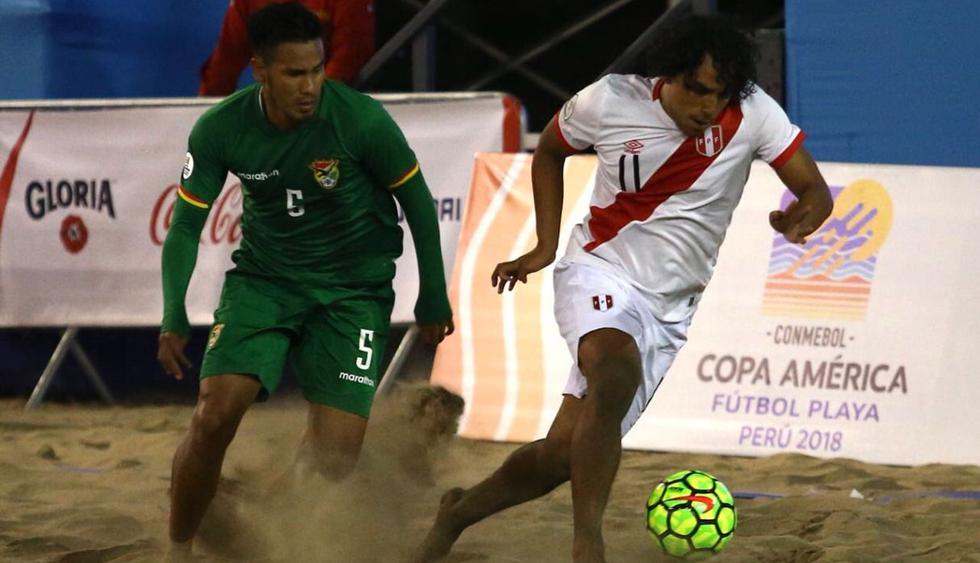 La Selección Peruana perdió 8-7 con Bolivia en la Copa América de Fútbol Playa. (FPF)