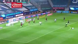 Casi abre el marcador: Santiago Ormeño y el gol que no concretó en el Puebla vs. Atlas [VIDEO]