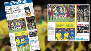 ¡Nadie habla de Brasil! Las portadas de los medios brasileños dejan de lado el empate ante Venezuela [FOTOS]