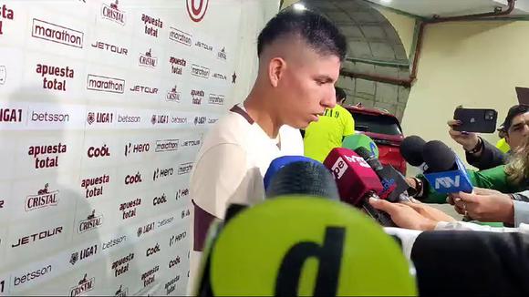 Piero Quispe habló tras el triunfo de Universitario vs. Sport Boys. (Video: Wilmer Robles)