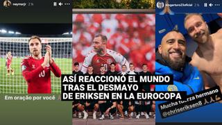 Eurocopa 2020: Así reaccionó el mundo del fútbol ante el desmayo de Eriksen