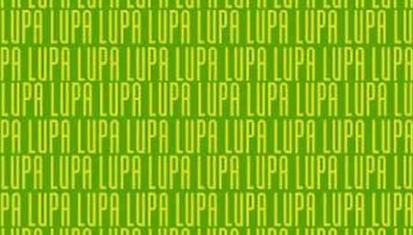 En esta imagen, cuyo fondo es de color verde, abundan las palabras ‘LUPA’. Entre ellas, está el término ‘LUNA’. (Foto: MDZ Online)