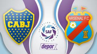 Boca Juniors vs. Arsenal Sarandí: juegan por la Superliga argentina en La Bombonera