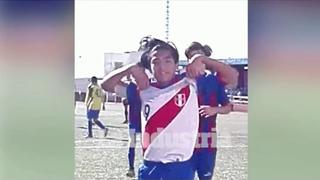 Para ti, Paolo: juvenil del Levante celebró gol con camiseta de la Selección Peruana