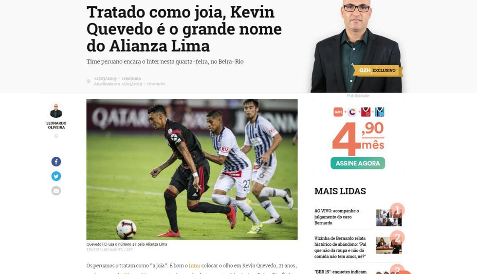 Alianza Lima vs. Internacional |
