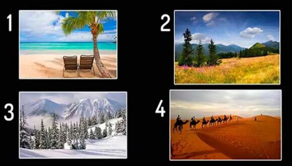 TEST VISUAL | En esta imagen hay varios paisajes. Tienes que indicar cuál es el que más te gusta. (Foto: namastest.net)