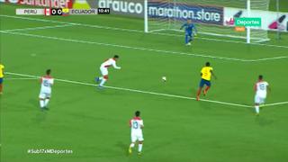 Por poco y se abre el marcador: Hansell Delgado estuvo muy cerca del primer gol, pero el palo se lo negó [VIDEO]