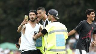 El premiado: logró sacarle una foto a Cristiano Ronaldo tras su debut con gol en la Juventus