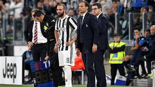 90 millones a la banca: Allegri explicó la razón de la suplencia de Higuaín en el último partido de la Juventus
