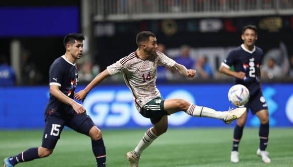 México cayó por 1-0 ante Paraguay en partido amistoso de preparación de cara a Qatar 2022. (Foto: Getty Images)