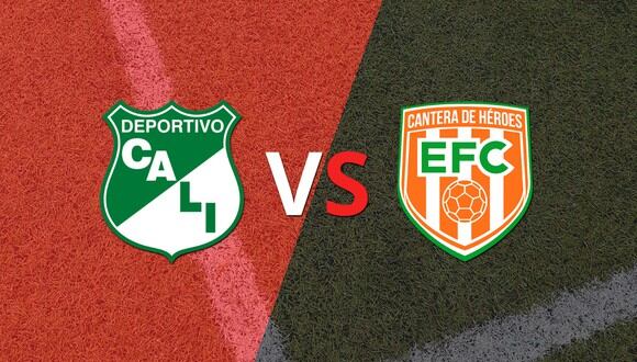 Termina el primer tiempo con una victoria para Envigado vs Deportivo Cali por 2-0