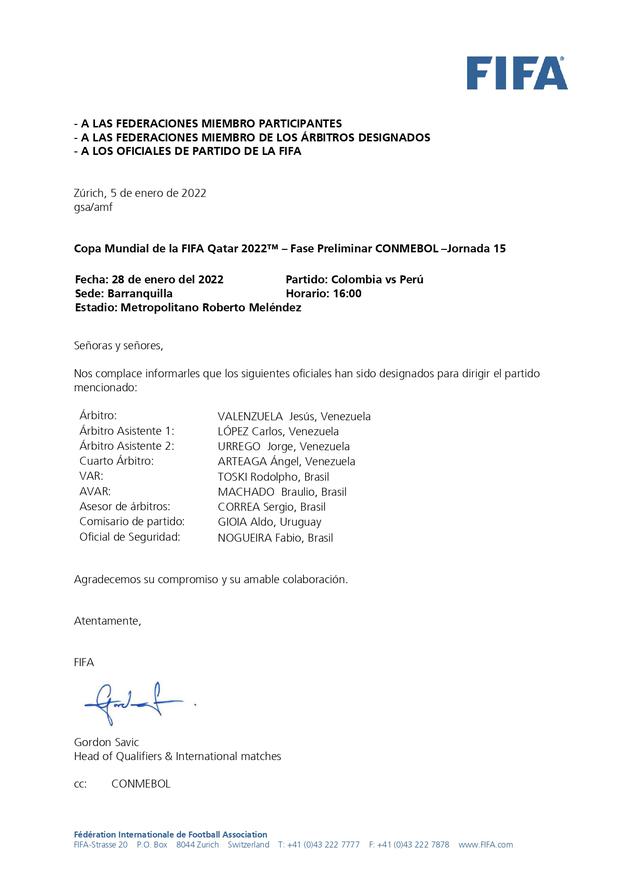 Se confirmaron jueces para los partidos de Perú por Eliminatorias. (Foto: FPF)