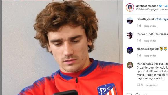 Antoine Griezmann: ¿Atlético de Madrid se olvidó de despedir al fichaje  estrella del FC Barcelona en sus redes sociales? | Instagram | IG | Insta |  Facebook | Twitter | Fotos | Video | OFF-SIDE | DEPOR