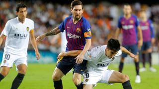 No levanta cabeza: Barcelona y Valencia igualaron 1-1 pese a golazo Messi en Mestalla
