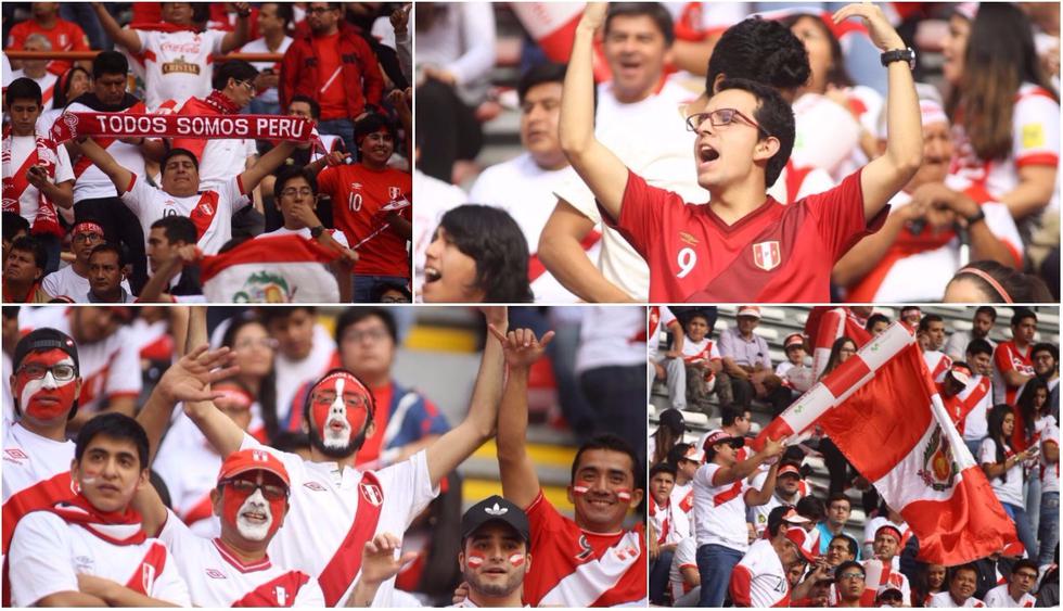 Los hinchas de la Selección Peruana se hacen sentir en el Estadio Nacional. (FPF)