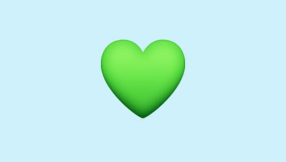 Conoce el verdadero significado del emoji del corazón verde en WhatsApp. (Foto: Emojipedia)