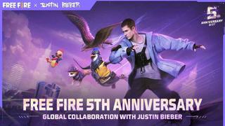 Free Fire x Justin Bieber: entérate cuándo podrás tener el nuevo personaje inspirado en el cantante