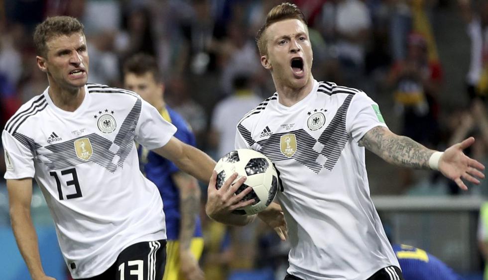 Alemania venció 2-1 a Suecia en el Mundial de Rusia 2018. (AP)
