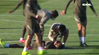 Impactante: Dembélé se desmayó en pleno entrenamiento y alarmó a todo el Atlético [VIDEO]