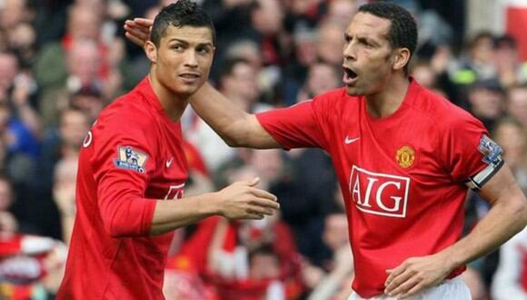 Cristiano Ronaldo y Rio Ferdinand jugaron juntos en el Manchester United entre el 2003 y 2009. (Foto: Getty)