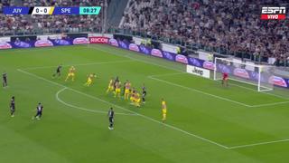 Impresionante tiro libre: Vlahovic anota el 1-0 de Juventus ante Spezia [VIDEO]