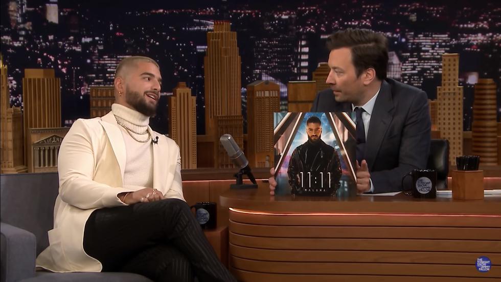 Así fue la presentación de Maluma en el programa de Jimmy Fallon (Foto: Captura de pantalla)
