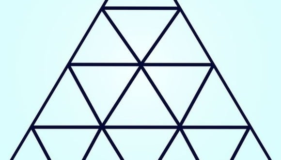 En esta imagen hay muchos triángulos. Tienes que decir la cantidad exacta. (Foto: genial.guru)
