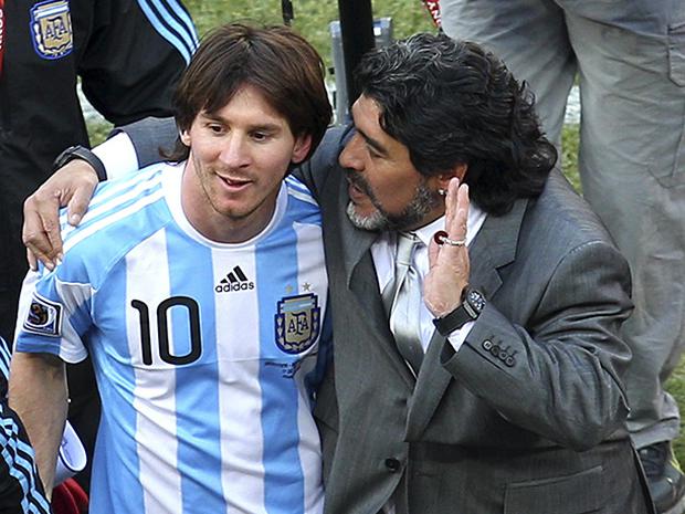 Diego Maradona dirigió a Lionel Messi en la Selección de Argentina. (Foto: Agencias)