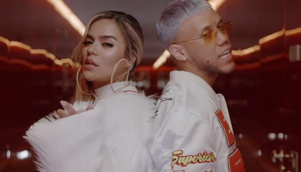 Karol G y Jhay Cortez presentaron su primera colaboración “Deséame suerte”. (Foto: Captura)
