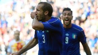 Italia vs. España: Chiellini puso el 1-0 tras un rebote de De Gea